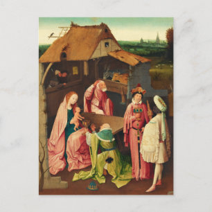 Adoration of the Magi by Hieronymus Bosch Postcard