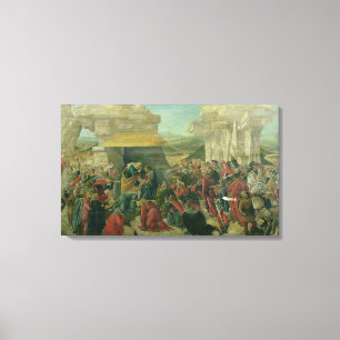 Adoration of the Magi, c.1480 (tempera on panel) ( Canvas Print