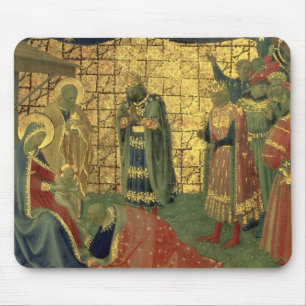 Adoration of the Magi, detail from a predella pane Mouse Pad