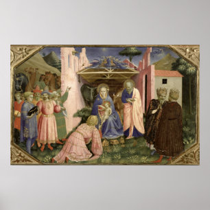 Adoration of the Magi, from the predella Poster