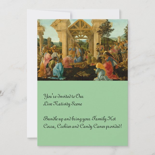 Adoration of the Magi Invitation (Front)
