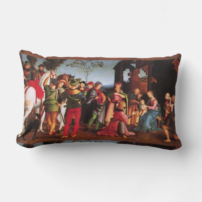 ADORATION OF THE MAGI LUMBAR CUSHION (Front)