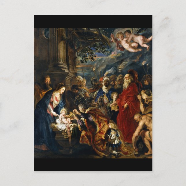 Adoration of the Magi Postcard (Front)
