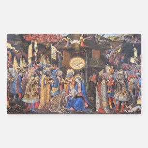 Adoration of the Magi Rectangular Sticker