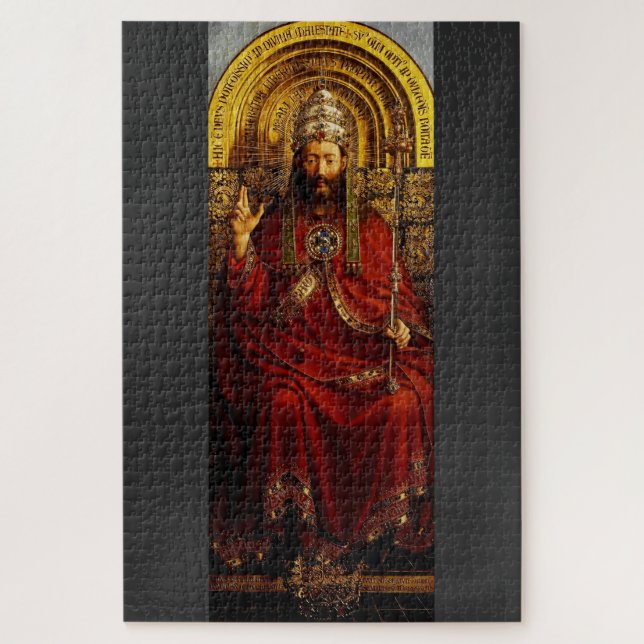 Adoration of the Mystic Lamb by Jan van Eyck Jigsaw Puzzle (Vertical)