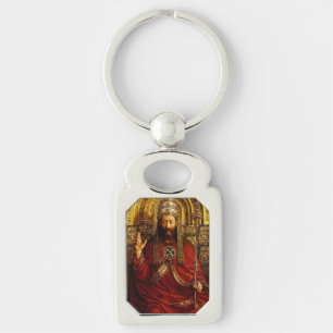 Adoration of the Mystic Lamb by Jan van Eyck Key Ring