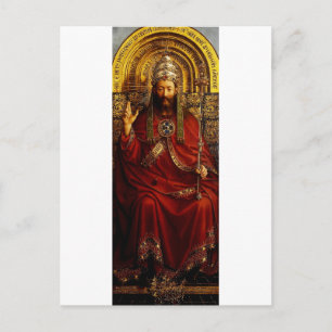 Adoration of the Mystic Lamb by Jan van Eyck Postcard