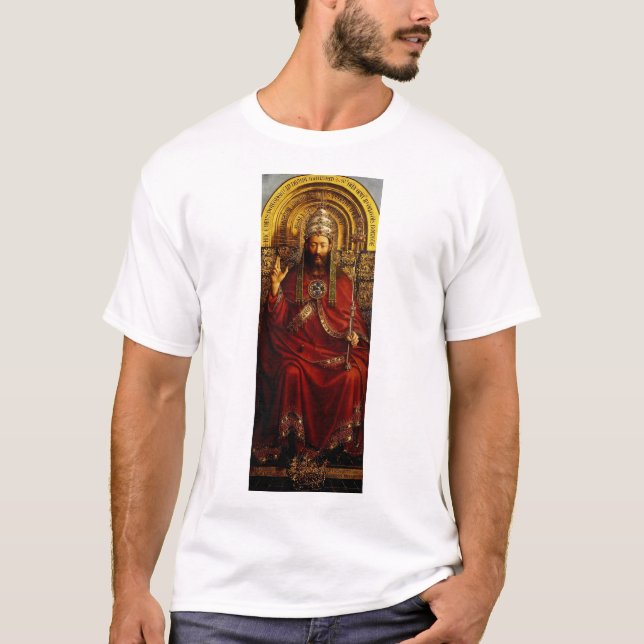Adoration of the Mystic Lamb by Jan van Eyck T-Shirt (Front)