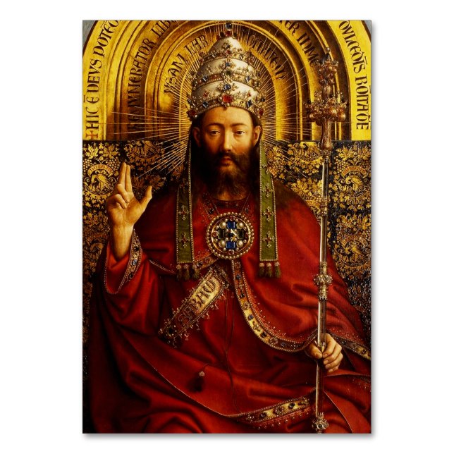 Adoration of the Mystic Lamb by Jan van Eyck Table Number (Front)