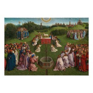 Adoration of the Mystic Lamb, The Ghent Altarpiece Photo Print