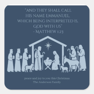 Adoration of the Nativity Sticker – Manger Scene