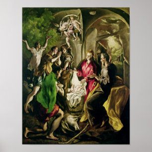 Adoration of the Shepherds, 1603-05 Poster