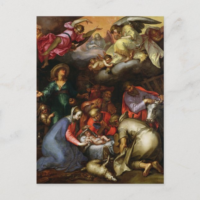 Adoration of the Shepherds, 1612 Postcard (Front)