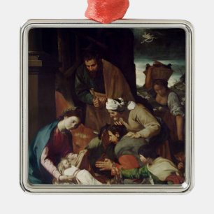 Adoration of the Shepherds, 1630 Metal Tree Decoration