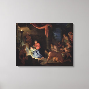 Adoration of the Shepherds, 1689 Canvas Print