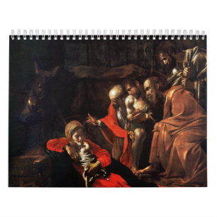 Adoration of the Shepherds by Caravaggio (1609) Calendar