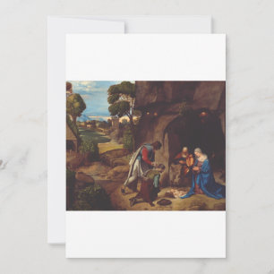 Adoration of the Shepherds by Giorgione Invitation