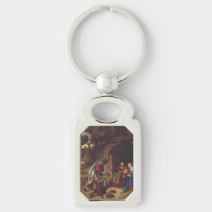 Adoration of the Shepherds by Giorgione Key Ring