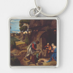 Adoration of the Shepherds by Giorgione Key Ring