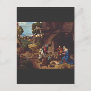 Adoration of the Shepherds by Giorgione Postcard