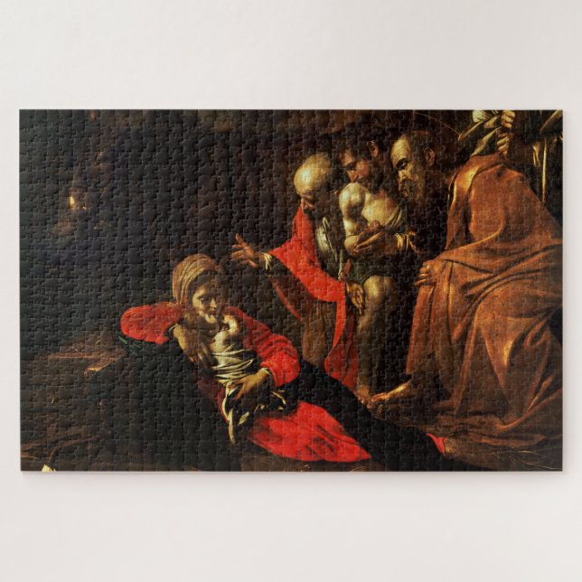 Adoration of the Shepherds (Caravaggio) Jigsaw Puzzle (Horizontal)