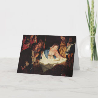 Adoration of the Shepherds Christmas Card