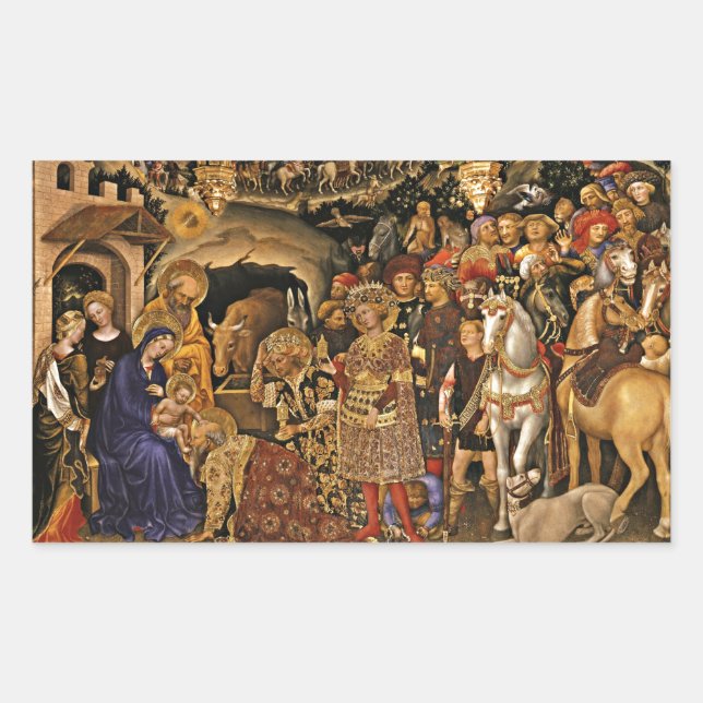 Adorazione dei Magi Rectangular Sticker (Front)