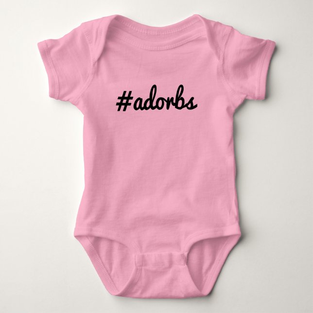 #Adorbs Baby Bodysuit (Front)
