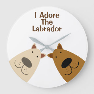 Adore Labrador Large Clock