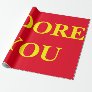 Adore You Wrapping Paper