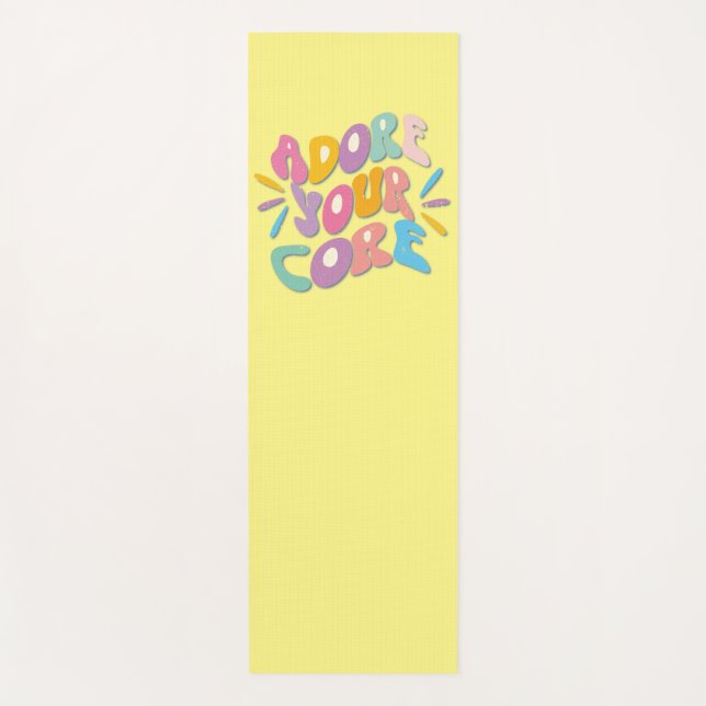 Adore Your Core Yoga Mat (Front)