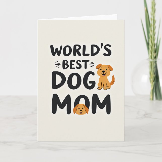 Adoring Dog Mum Card (Front)