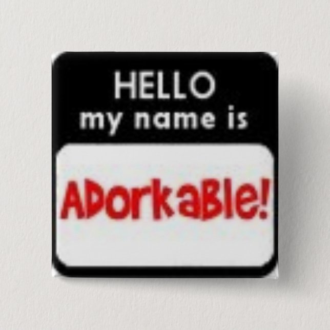 aDORKable 15 Cm Square Badge (Front)