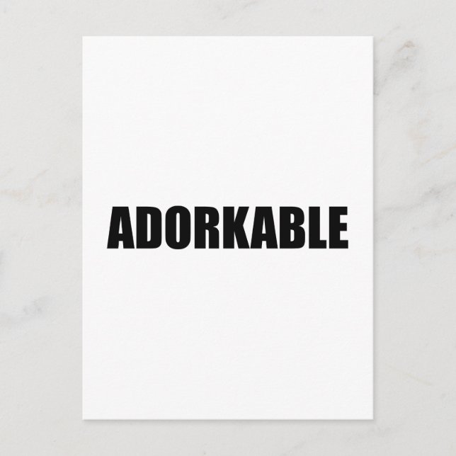 Adorkable Postcard (Front)