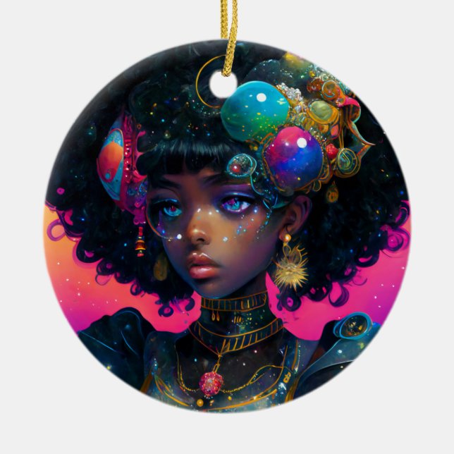 Adorned Knight Ceramic Tree Decoration (Front)