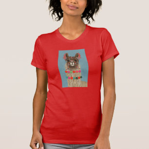 Adorned Llama - Brown T-Shirt