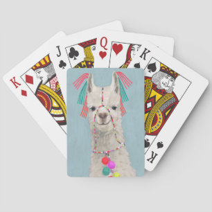 Adorned Llama - White Playing Cards
