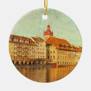 Adorno De Cerámica Polaroids from Lucerne Ceramic Tree Decoration