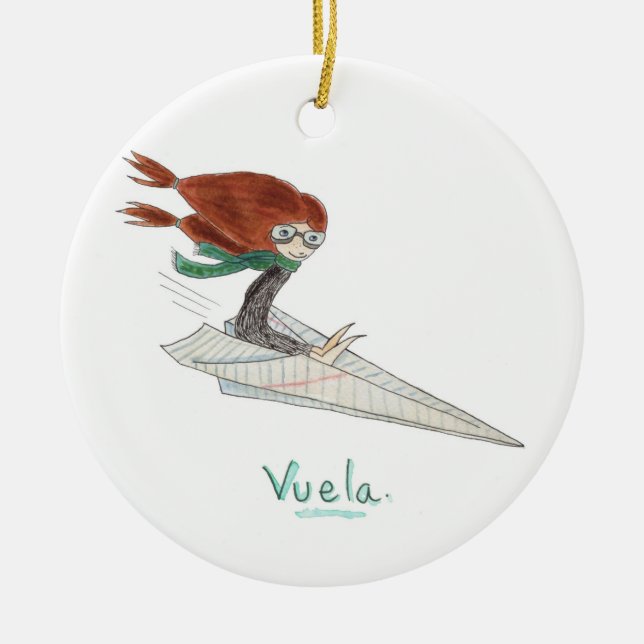 Adornos de Vuela Ceramic Tree Decoration (Front)