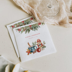 Adotable Christmas Party Napkin