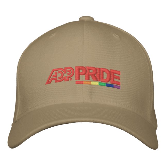 ADP Pride Flexfit Wool Cap – Khaki (Front)