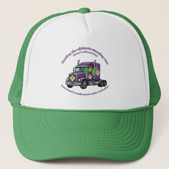 ADR Class 7 Radioactive | Hazmat Driver & Logistic Trucker Hat (Front)