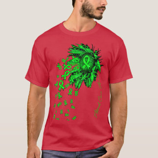 Adrenal Awareness Sunflower ribbon flowers fall T-Shirt