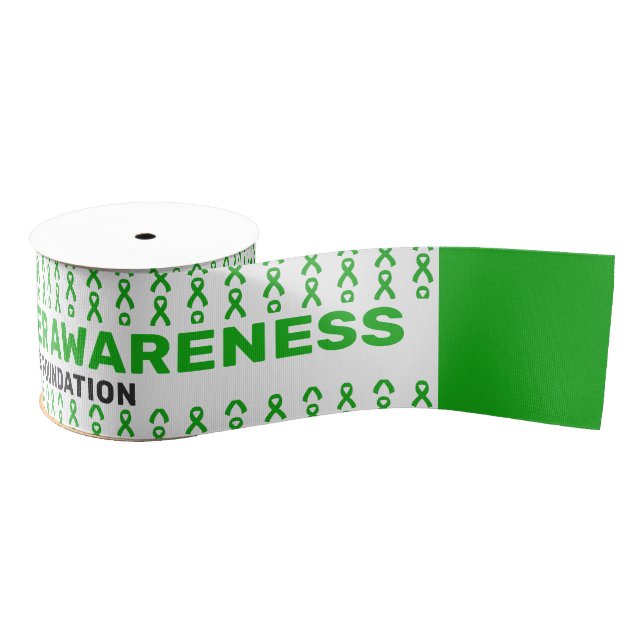 Adrenal Cancer Awareness Pattern Ribbon Grosgrain Ribbon (Spool)