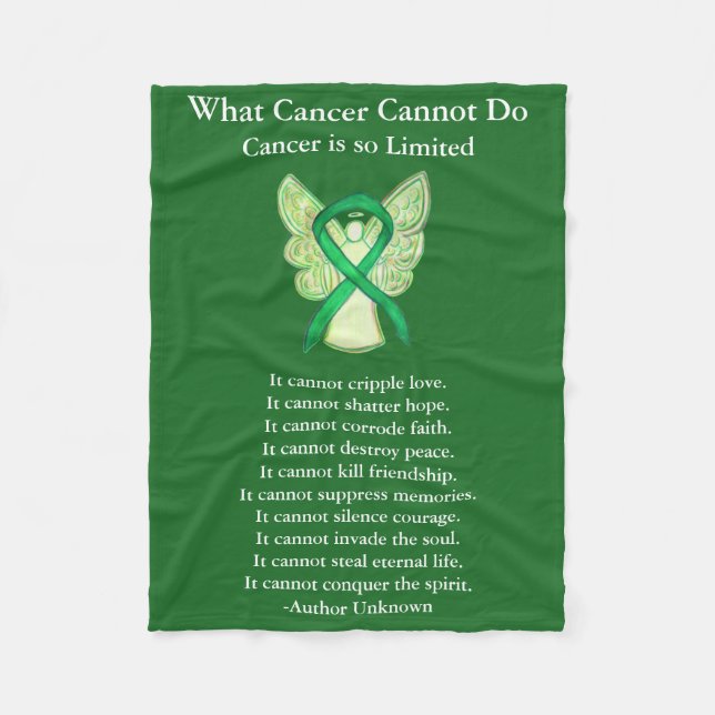Adrenal Cancer Awareness Ribbon Angel Art Blankets (Front)