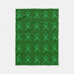 Adrenal Cancer Awareness Ribbon Fleece Blanket
