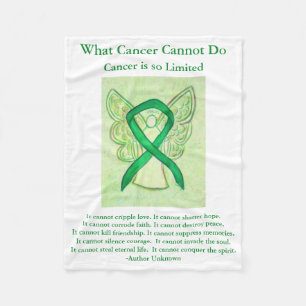 Adrenal Cancer Awareness Ribbon Fleece Blankets