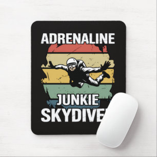 Adrenaline Junkie Skydiver Mouse Pad