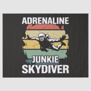 Adrenaline Junkie Skydiver Tissue Paper