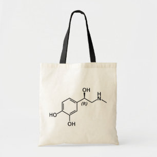 Adrenaline Molecule Chemical Diagram Tote Bag